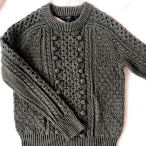 J. Crew Popcorn Cable-Knit Sweater